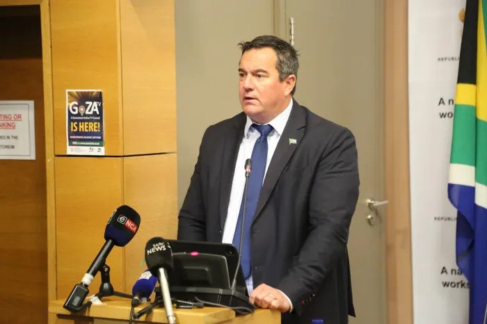 Outgoing agriculture minister John Steenhuisen